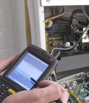 Análisis gases caldera en A Coruña